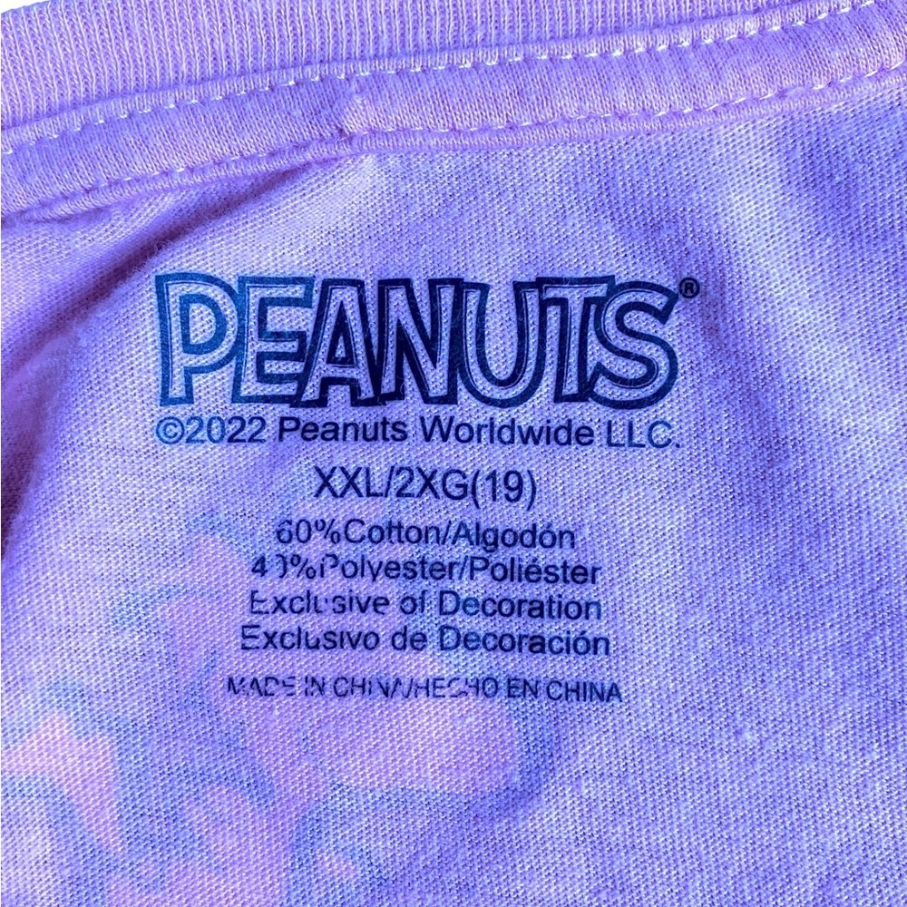 Peanuts Pink Cropped Tie Front T-Shirt Women’s Size XXL - Picture 3 of 9